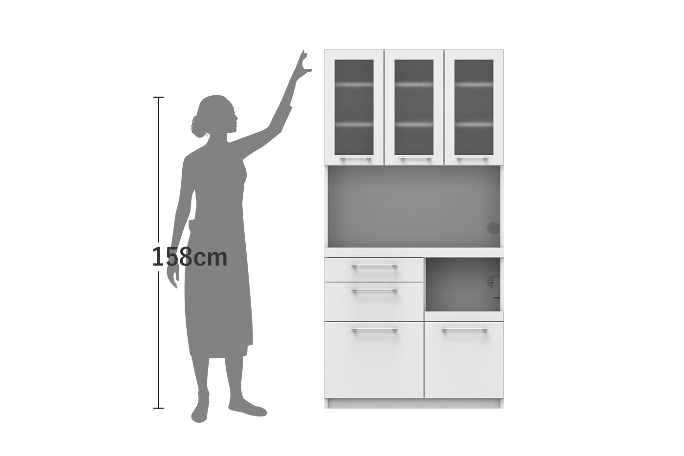 食器棚 YC シリーズ 商品情報 | 家具・インテリアの【パモウナ 