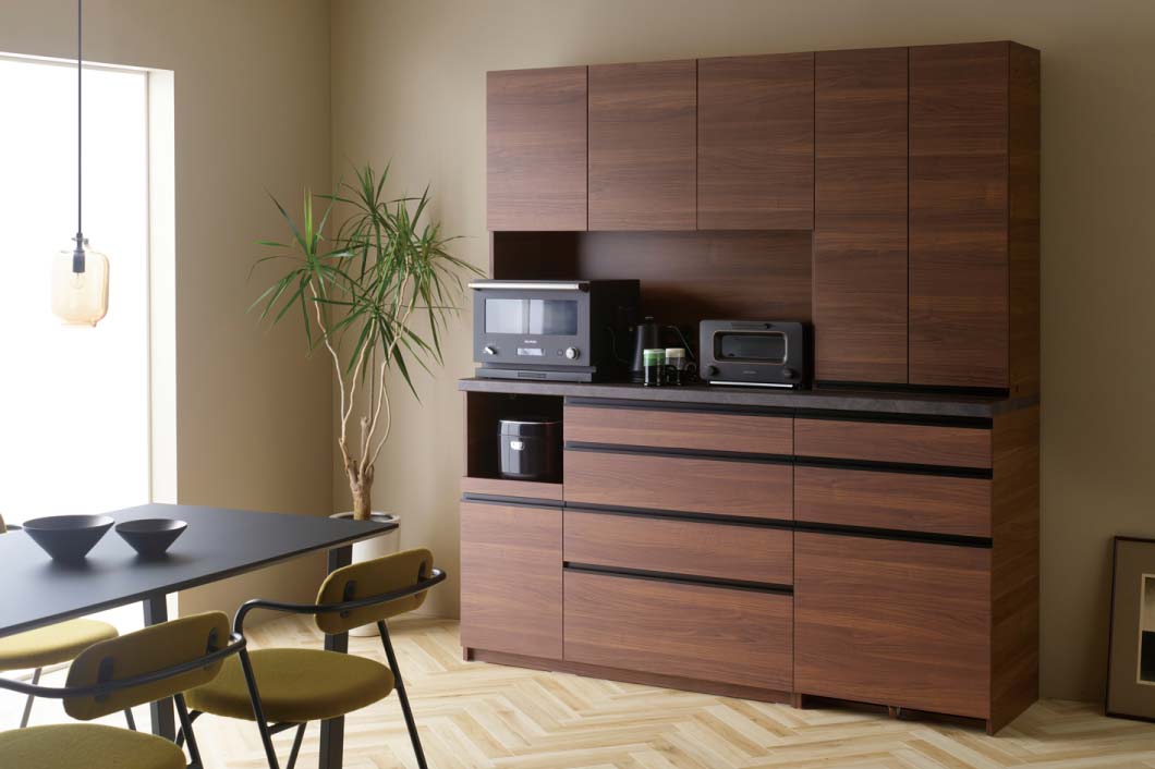 EC食器棚：ウォールナット