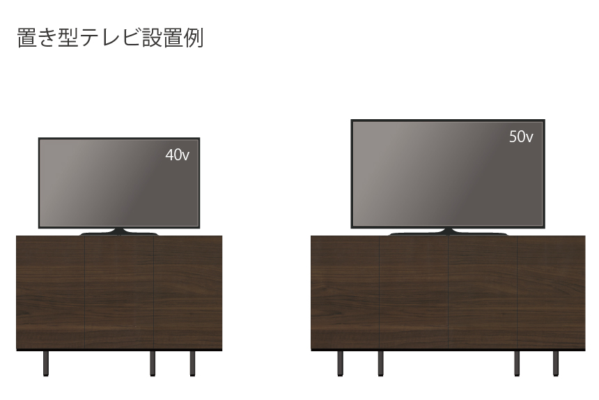 CEチェストは2つのサイズからお選びいただけます。