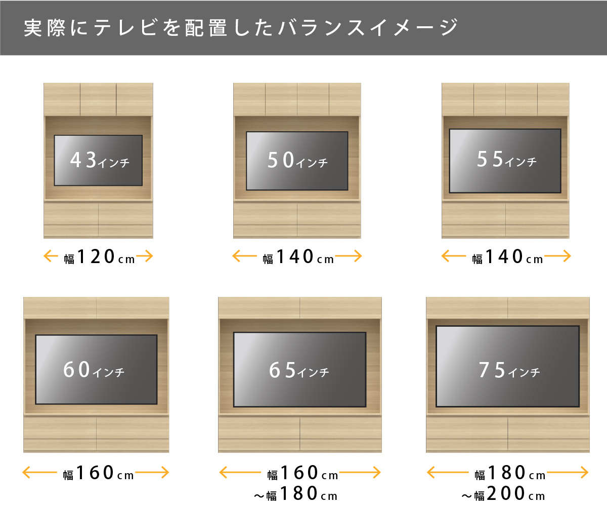 テレビの設置の仕方とサイズバランスのお話 | 家具・インテリアの【パモウナ】 | 購入前に知っておきたいポイント