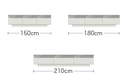 RDテレビボード　サイズバリエーション