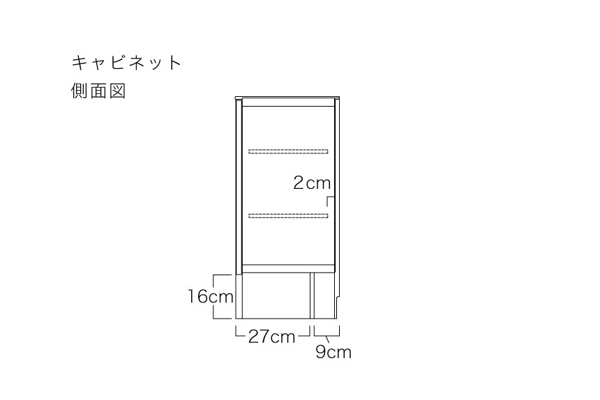 LIキャビネット背面図