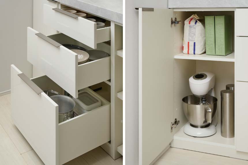 LC引出と扉収納