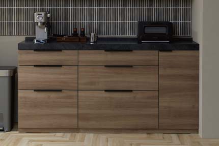 LC食器棚　引出／扉収納