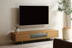 NWテレビボード　幅180cm　カラー：ラスティックオーク
