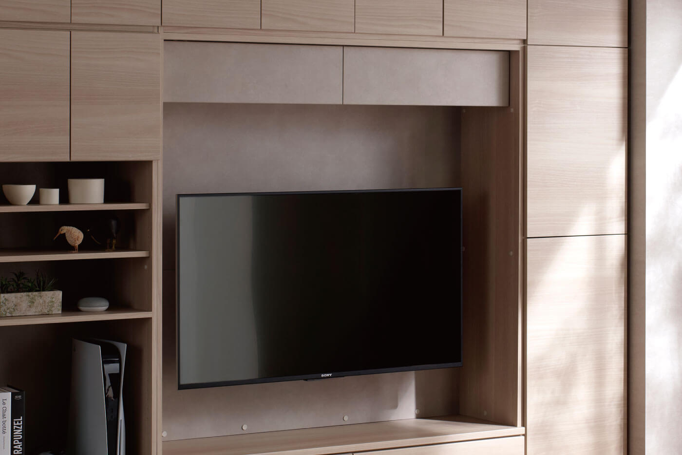 WS　テレビボード　カラー：シルキーナット