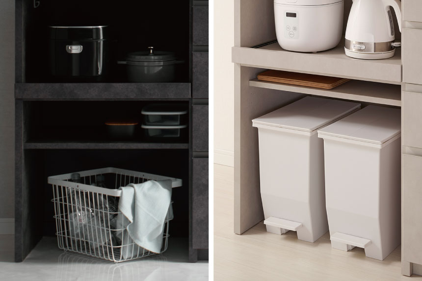 YS下台オープン収納タイプ