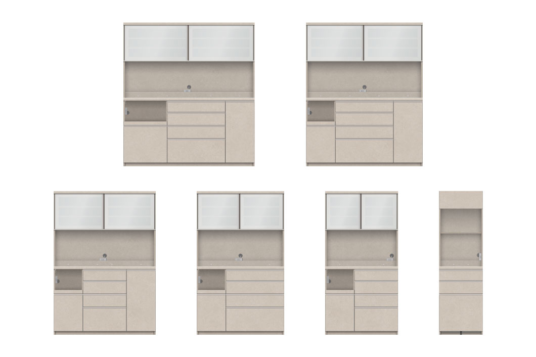 YS食器棚下台引出タイプ