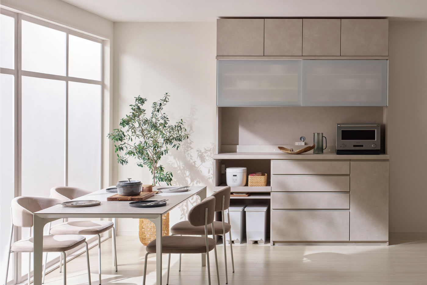 YSレイアウト例1（ラスターベージュ、幅180cm）