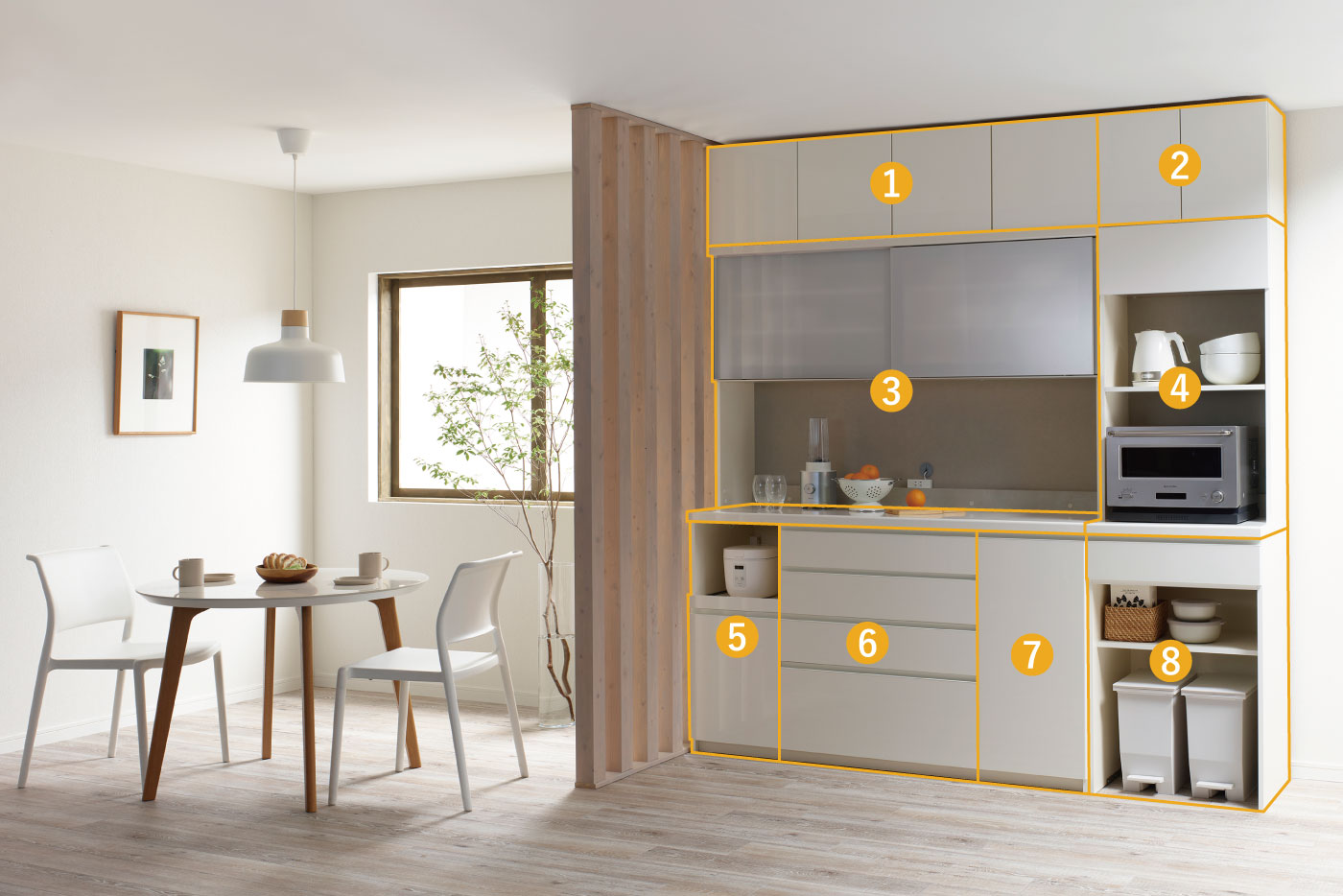 YSレイアウト例3をパーツごとに説明