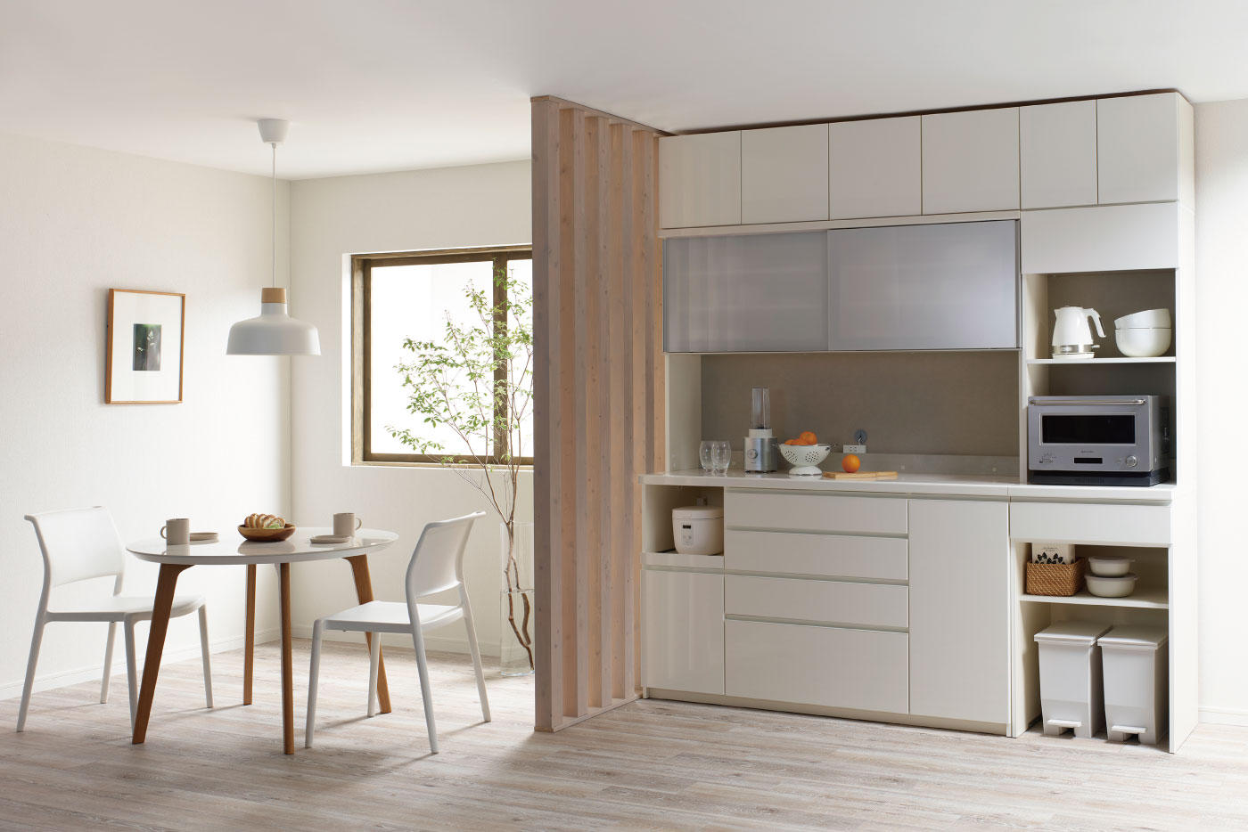 YSレイアウト例3（パールホワイト、幅220cm）