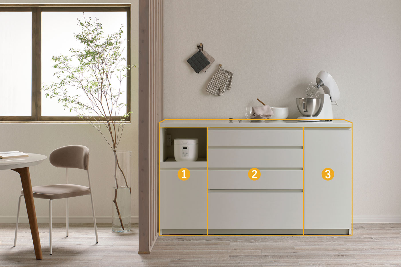 YSレイアウト例5をパーツごとに説明