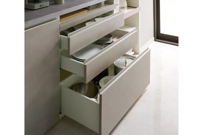 JN食器棚の引出収納