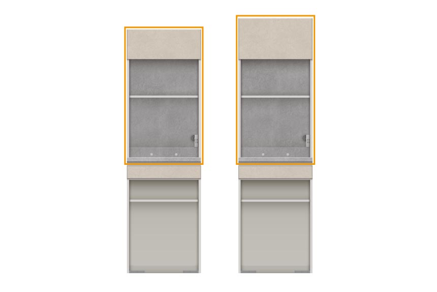 JNサイドアイテムの2種類の上台高さ