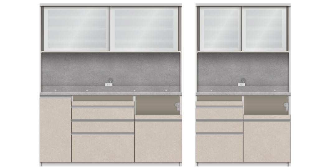 JN高さ207cm、下台引出収納タイプ
