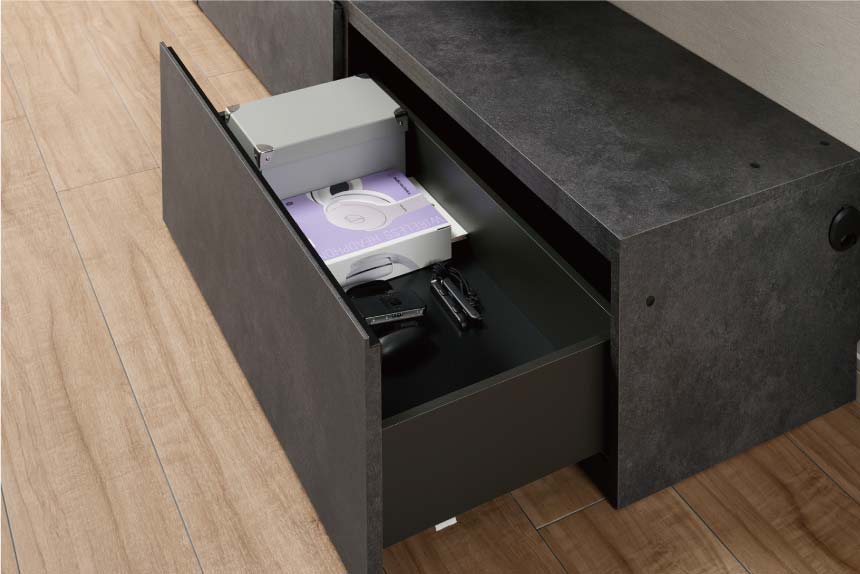 KPテレビボードの引出収納