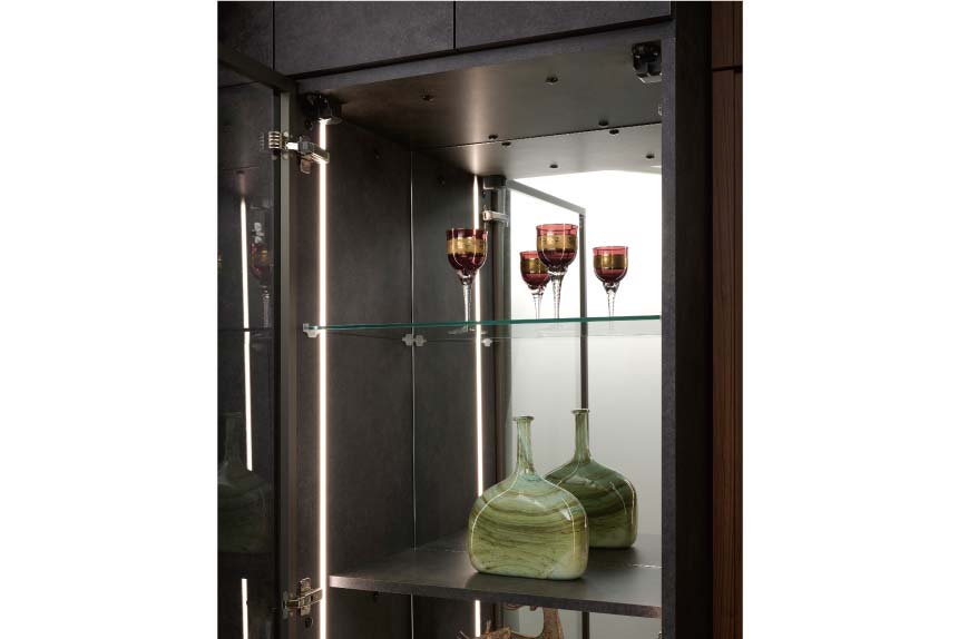 背面ミラー取り付け（キュリオキャビネット用）