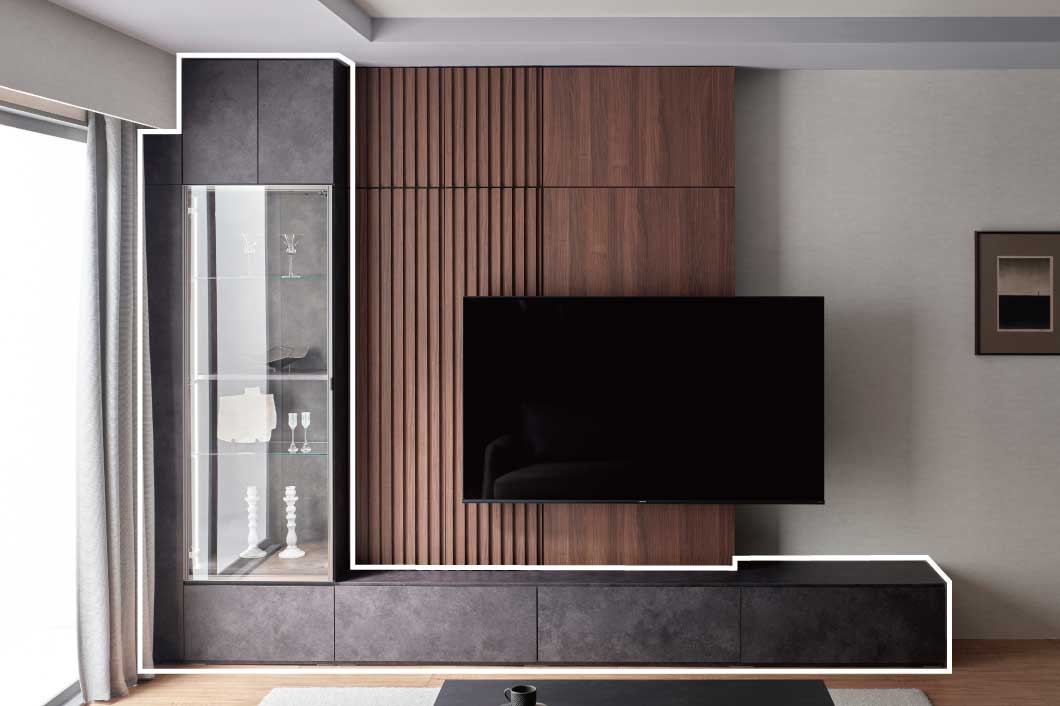 セラミカネロカラーのKPテレビボード下台