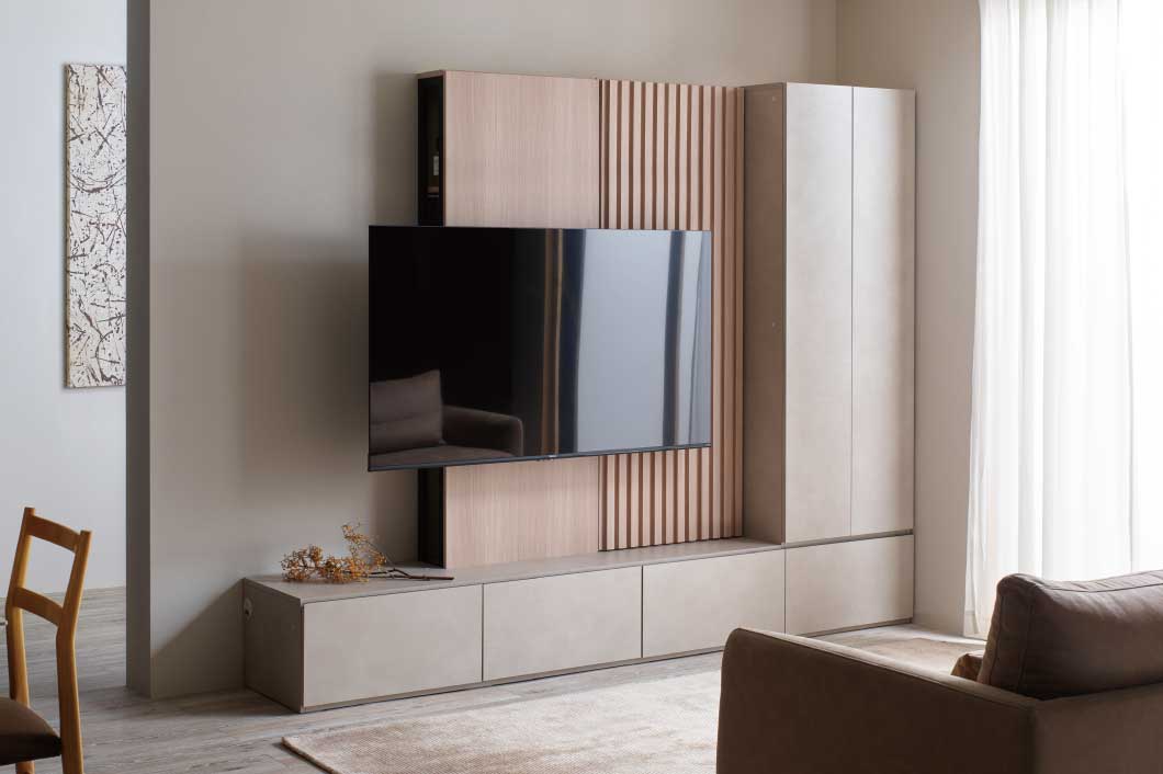 空間を彩るリブデザイン。 美しい陰影を生み出し、インテリアとしての存在感を放つ。