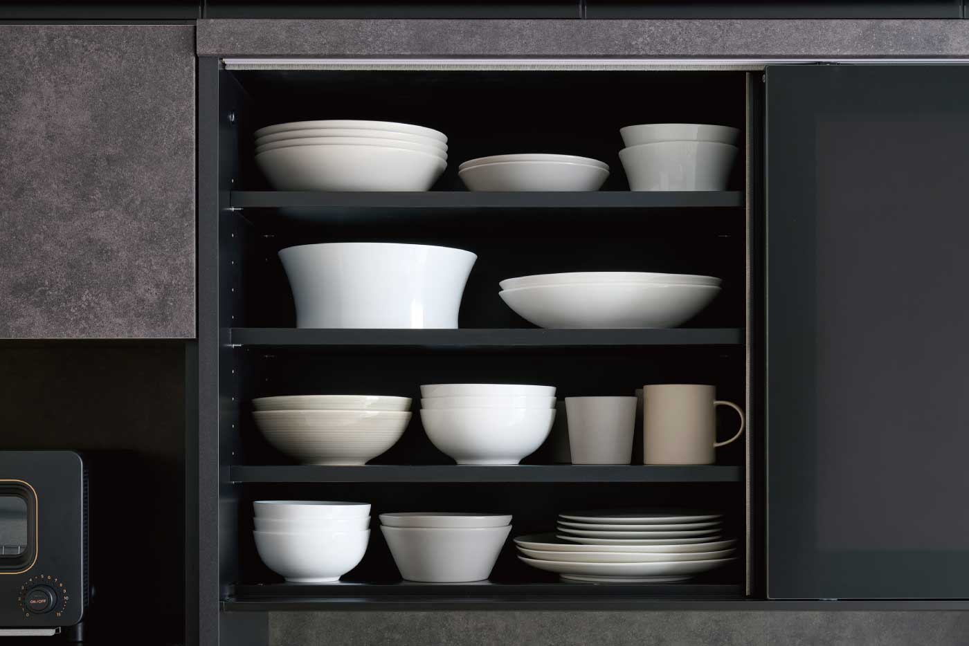 RUH・RLH食器棚のスライドドア